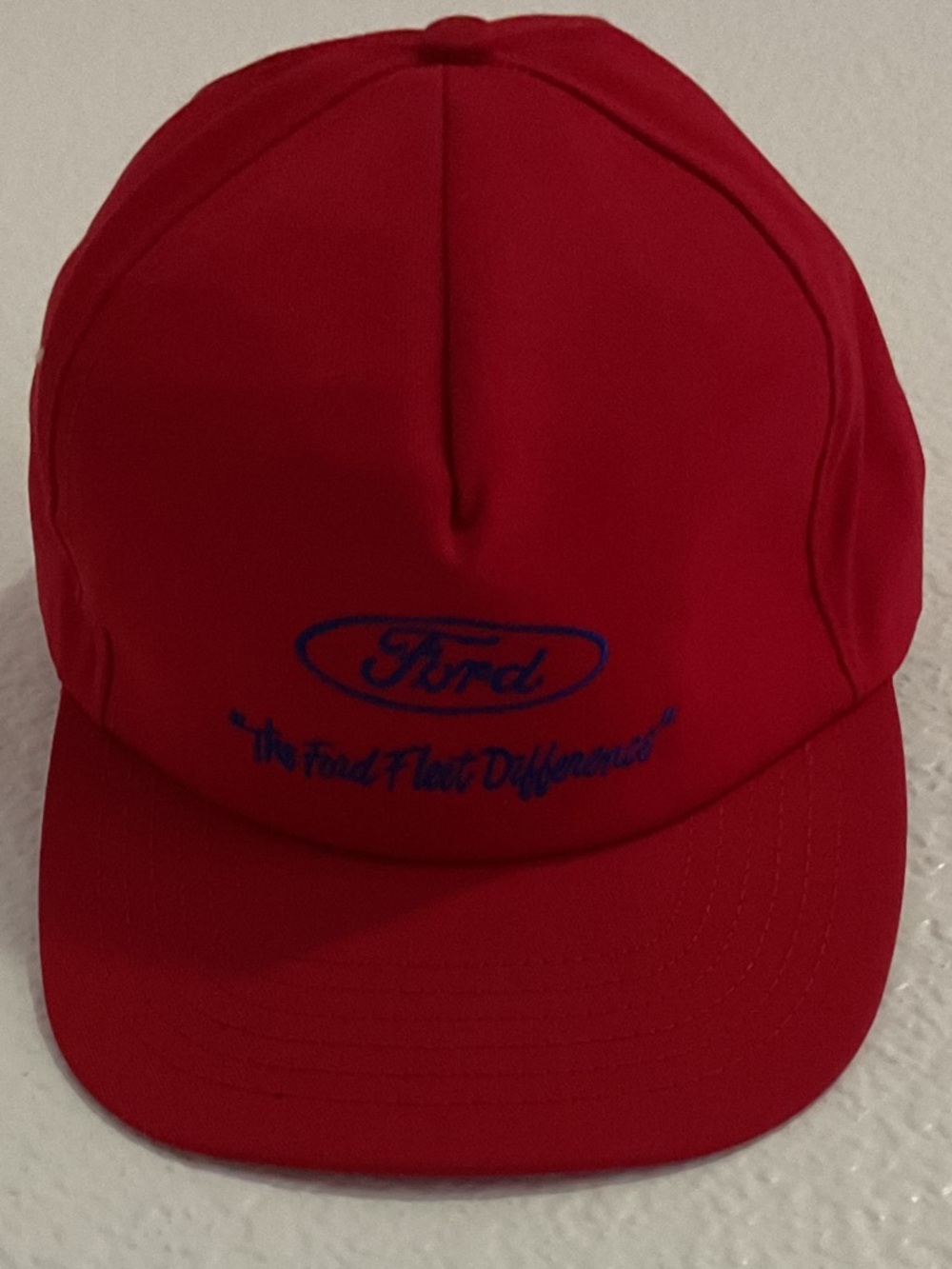 FordRed Cap with Blue Embroidered Logo